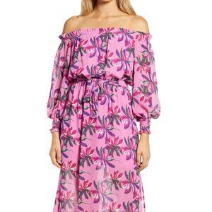 WAYF Cassidy Off the Shoulder Maxi Dress